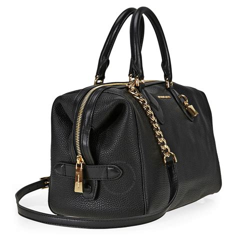 michael kors chain large black satchel|Michael Kors grayson satchel small.